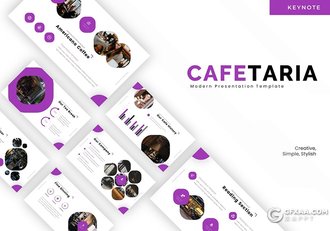 30页精美圆角矩形设计2020年终工作总结汇报keynote模板5种主题配色 - 顶尖PPT