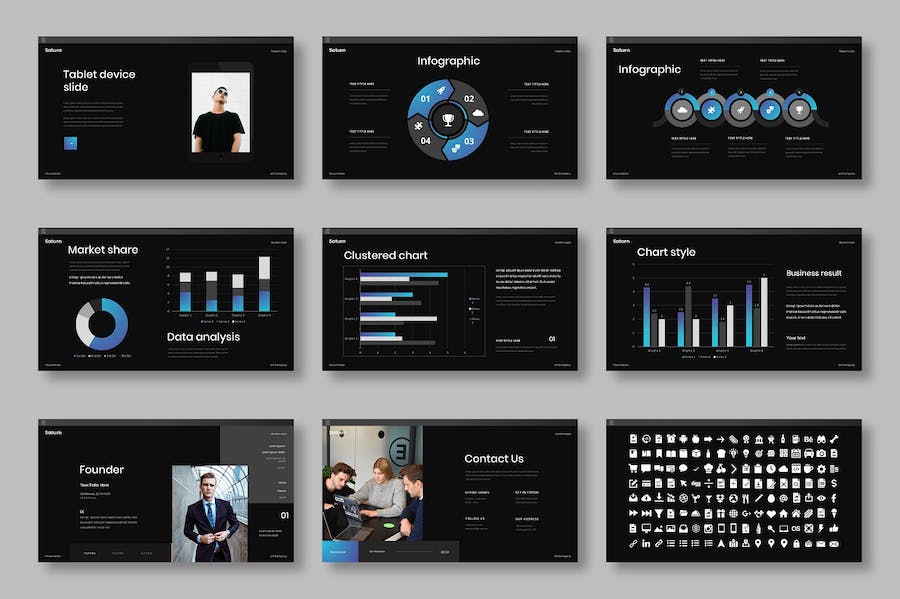 创意主题商务项目方案展示PPT模板 - 顶尖PPT