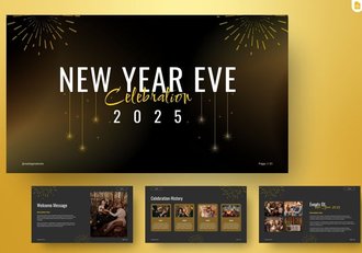 新年快乐贺岁庆贺员工福利PPT模板 - 顶尖PPT