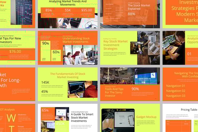 股票市场行情走势PPT模板 - 顶尖PPT