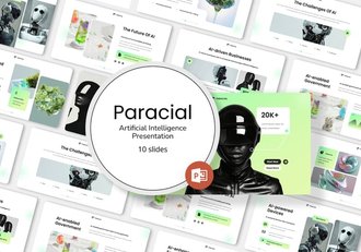 AI人工智能论文Powerpoint模板 - 顶尖PPT