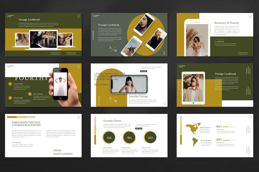 时尚服装品牌潮流发布PPT模板 - 顶尖PPT