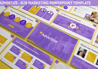 广告B2B营销PPT模板 - 顶尖PPT