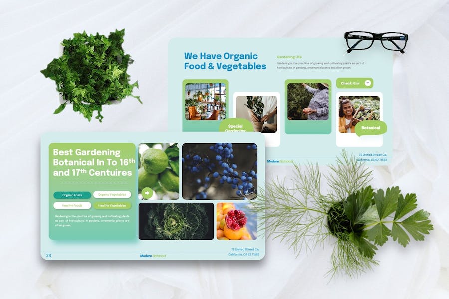 园艺植物品牌推广宣传Keynote模板 - 顶尖PPT