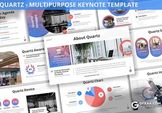 30页渐变色商务汇报项目合作国外高端keynote模板3种主题配色 - 顶尖PPT