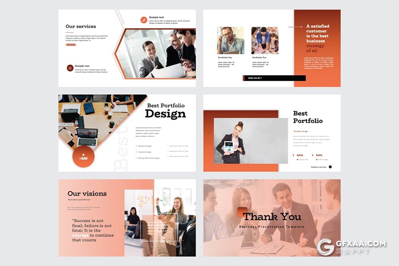 30页国外高端商务风格业务合作项目展示工作计划总结keynote模板5种主题配色 - 顶尖PPT