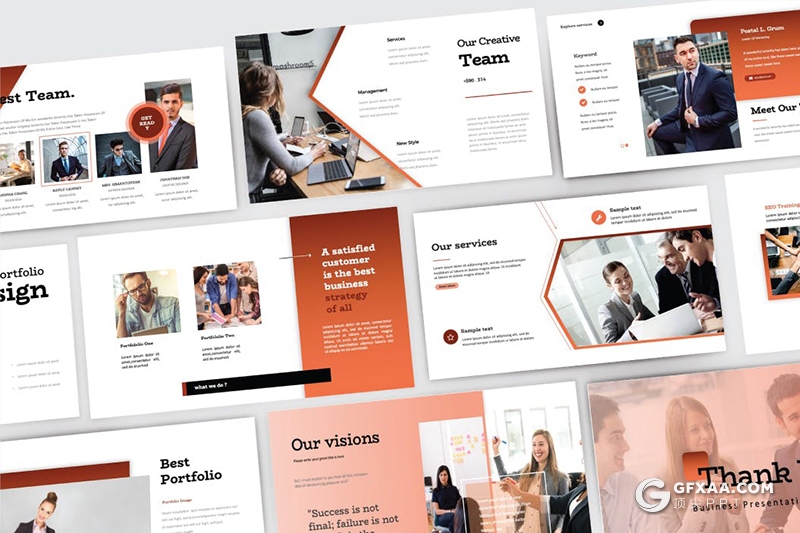 30页国外高端商务风格业务合作项目展示工作计划总结keynote模板5种主题配色 - 顶尖PPT