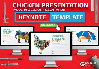 38页创意动物剪影图片占位符图文搭配设计keynote模板 - 顶尖PPT