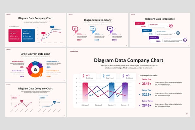 数据统计分析图形可视化展示PPT模板 - 顶尖PPT