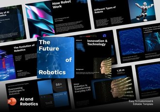 人工智能和AI机器人PPT模板 - 顶尖PPT