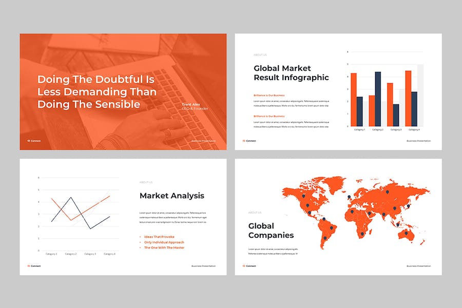 连接业务营销策划keynote模板 - 顶尖PPT