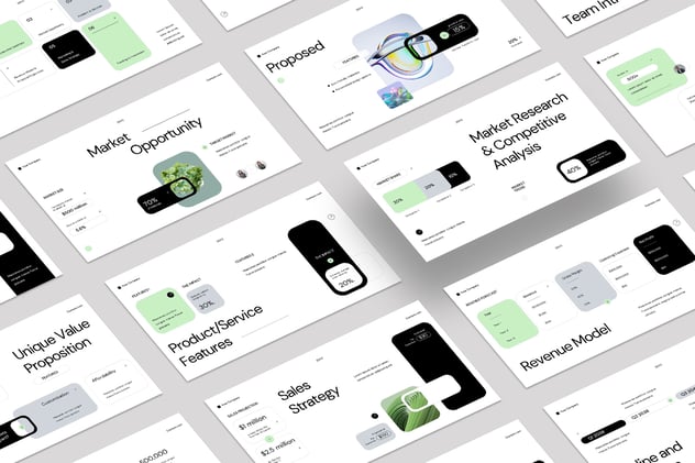 现代清洁技术商业提案keynote模板 - 顶尖PPT
