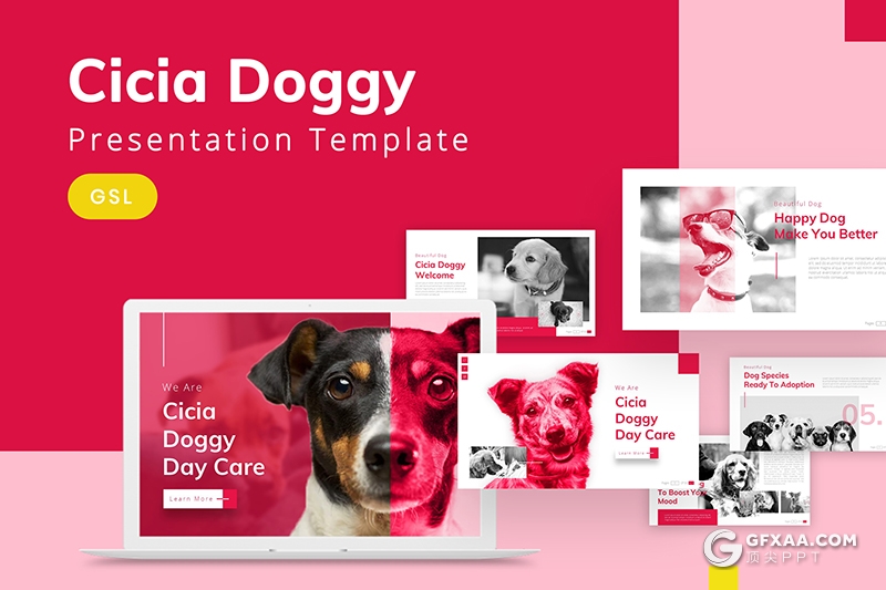 30页宠物介绍宠物店宠物主题Google slides模板 - 顶尖PPT