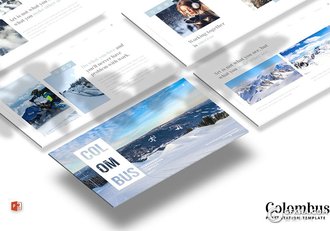 30页简约干净风格摄影美图景点介绍展示PPT模板5种主题配色 - 顶尖PPT