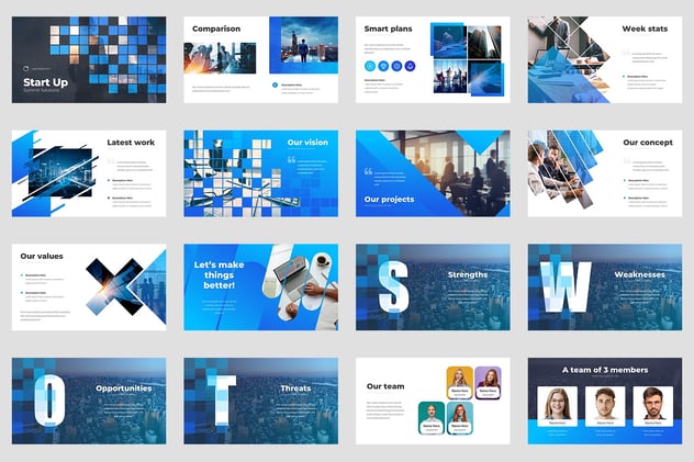 项目启动峰会交流互动解决方案PPT动画模板 - 顶尖PPT