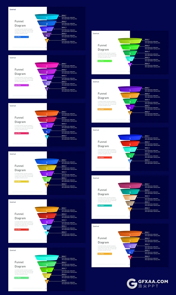 70页国外精美设计风格商务公司企业介绍工作汇报总结PPT模板11种主题配色 - 顶尖PPT