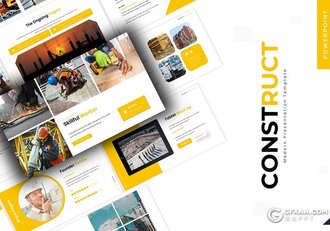 30页创意建筑工程行业工作汇报企业介绍多用途PPT模板5种主题配色 - 顶尖PPT