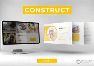 30页创意建筑工程行业工作汇报企业介绍多用途keynote模板5种主题配色 - 顶尖PPT