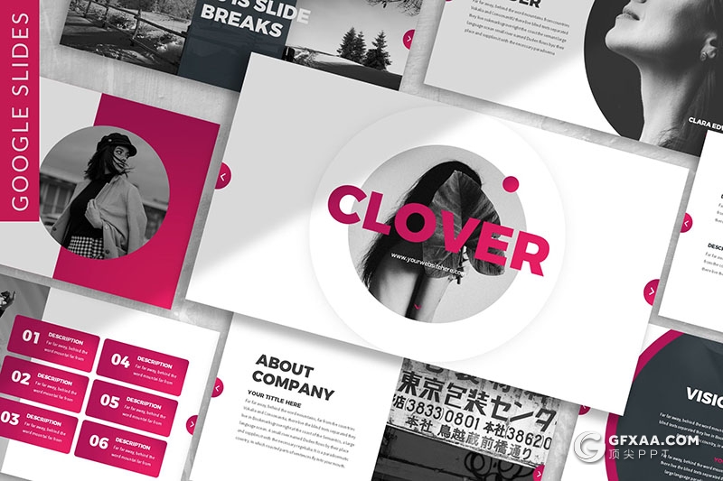 30页时尚简约风格工作计划总结多用途Google slides模板3种主题配色 - 顶尖PPT