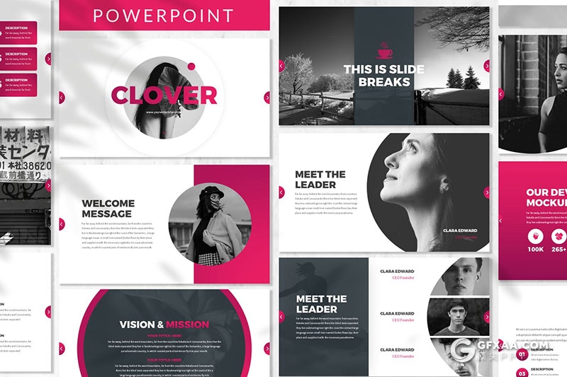 30页时尚简约风格工作计划总结多用途PPT模板3种主题配色 - 顶尖PPT