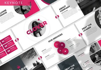 30页时尚简约风格工作计划总结多用途keynote模板3种主题配色 - 顶尖PPT