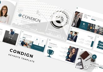 30页国外商务风格企业介绍工作总结汇报通用keynote模板5种主题配色 - 顶尖PPT