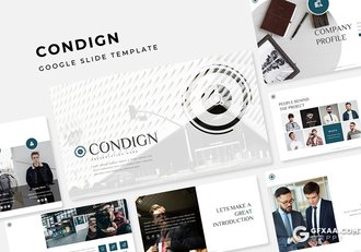 30页国外商务风格企业介绍工作总结汇报通用Google slides模板5种主题配色 - 顶尖PPT