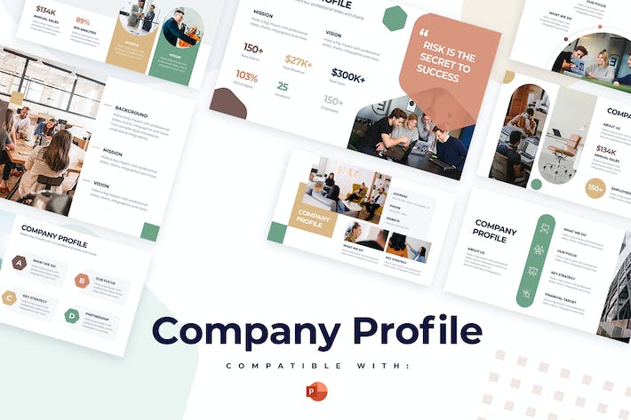 企业公司简介商业档案宣传PPT模板 - 顶尖PPT