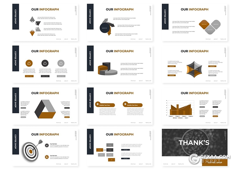 30页咖啡酿造工艺介绍咖啡行业数据分析调研keynote模板5种主题配色 - 顶尖PPT