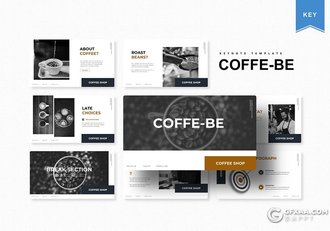 30页咖啡酿造工艺介绍咖啡行业数据分析调研keynote模板5种主题配色 - 顶尖PPT