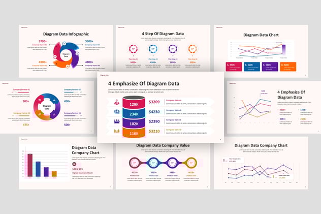 数据统计分析图形可视化展示PPT模板 - 顶尖PPT