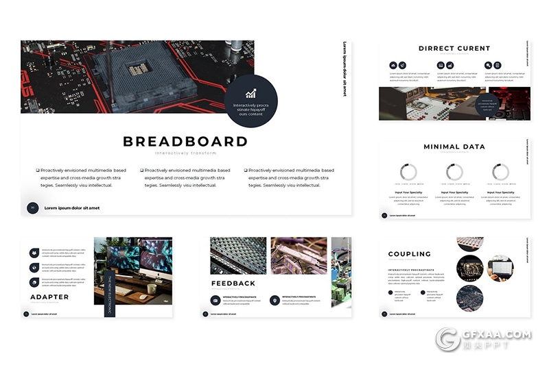 30页国外简约设计工作汇报多用途Google slides模板5种主题配色 - 顶尖PPT