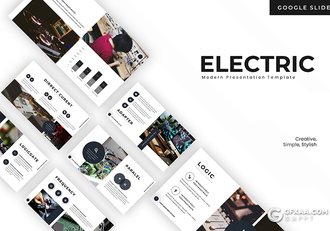 30页国外简约设计工作汇报多用途Google slides模板5种主题配色 - 顶尖PPT