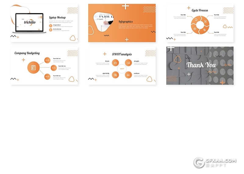 30页创意图像搭配设计商务团队介绍欧美风格PPT模板5种主题配色 - 顶尖PPT