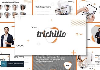 30页创意图像搭配设计商务团队介绍欧美风格keynote模板5种主题配色 - 顶尖PPT