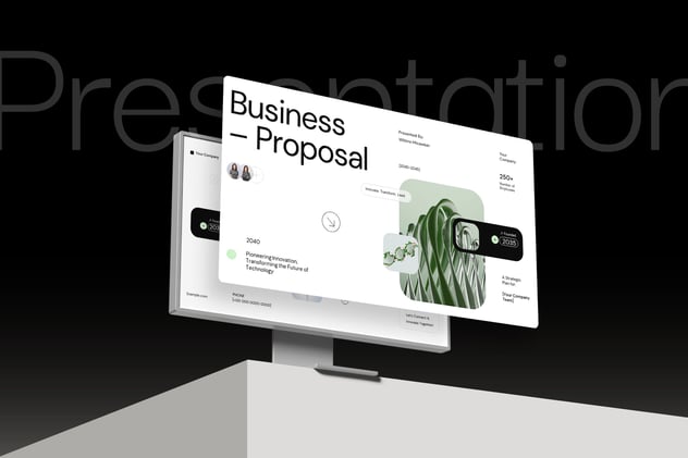 现代清洁技术商业提案keynote模板 - 顶尖PPT