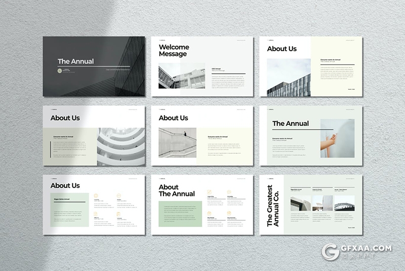 40页国外极简风格团队人员介绍公司介绍PPT模板 - 顶尖PPT