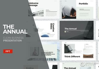 40页国外极简风格团队人员介绍公司介绍PPT模板 - 顶尖PPT