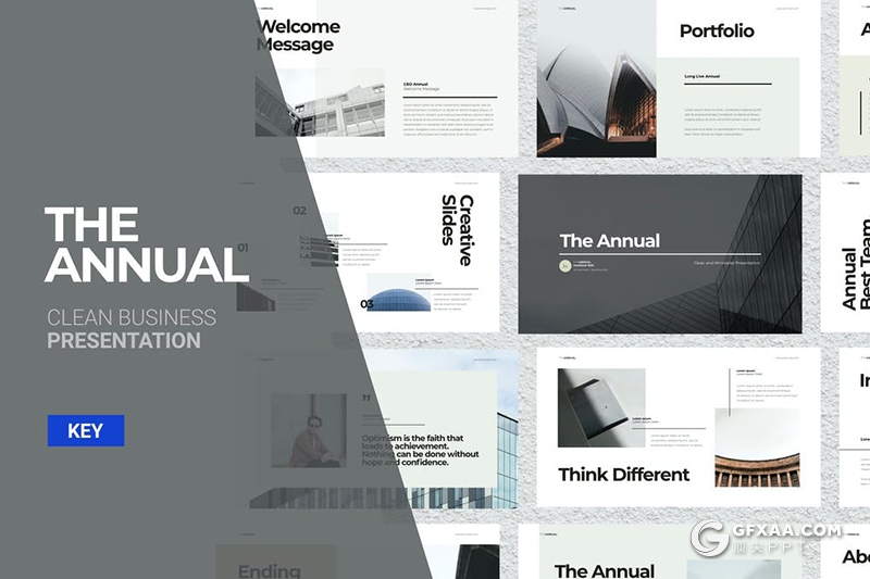 40页国外极简风格团队人员介绍公司介绍keynote模板 - 顶尖PPT