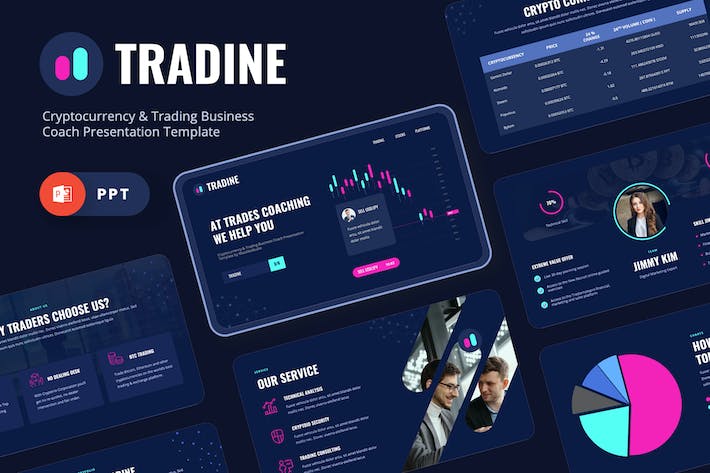 加密货币虚拟币PPT模板 - 顶尖PPT