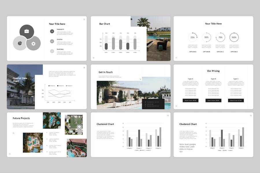 简洁风格物业公司注册Keynote模板 - 顶尖PPT