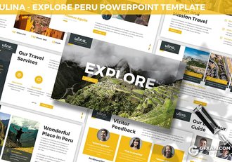 30页户外旅游探险景点介绍旅游公司PPT模板3种主题2种尺寸 - 顶尖PPT