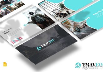 30页旅游度假旅游行业数据分析调研Google slides模板5种主题配色 - 顶尖PPT