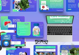 医疗健康疾病治疗护理Keynote模板 - 顶尖PPT