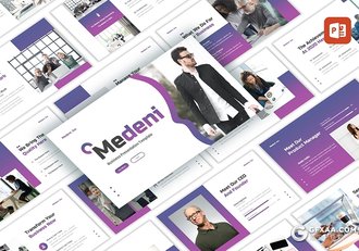 35页紫色渐变风格企业领导人介绍年终工作计划总结PPT模板 - 顶尖PPT