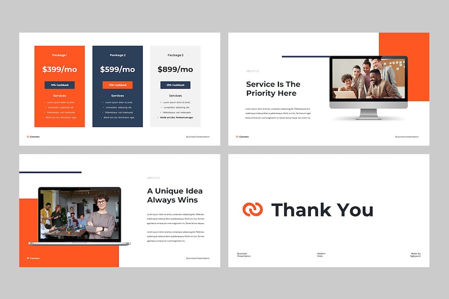 连接业务营销策划keynote模板 - 顶尖PPT
