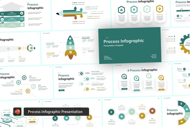 步骤流程信息图形PPT模板 - 顶尖PPT