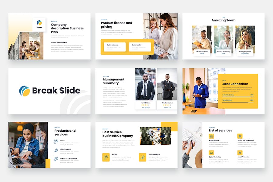 欧式风格商业计划书业务介绍PPT模板 - 顶尖PPT