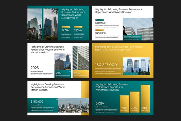 执行情况报告业绩分析方案PPT模板 - 顶尖PPT