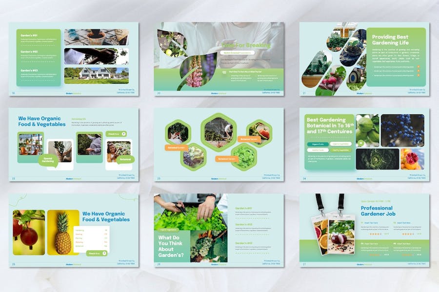 园艺植物品牌推广宣传Keynote模板 - 顶尖PPT